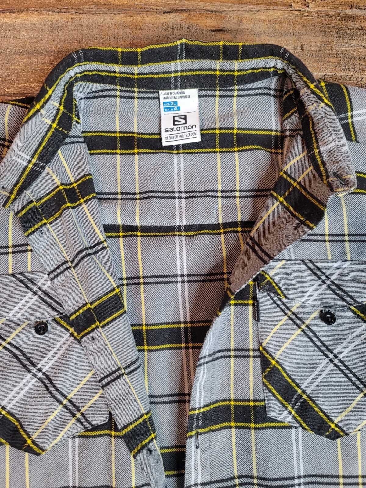 Salomon Sci Snowboard Flanella Camicia a Quadri Uomo XL ActiveDry Burton Neff Matix DC