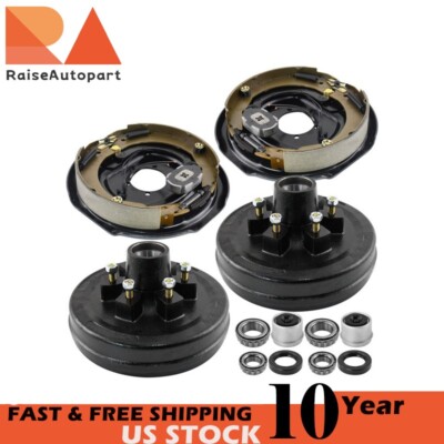 6 on 5.5 Trailer Drum Kits with 10''X2.25'' Electric Brakes For 3500 lbs 4X FL S20