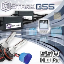 Slim 55W Xenón Hi Lo Doble HID Kit Luz Cabeza - 5000K 5K Blanco - 9007 HB5 (B)