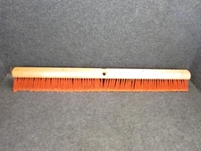 NOS! 36" FLOOR BRUSH 3-1/4" RED FLAG PLASTIC & BLACK PLASTIC BRISTLES