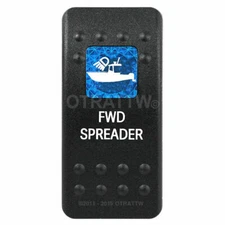 OTRATTW Carling Technologies Contura II Rocker Switch, FWD SPREADER, BLUE LENS