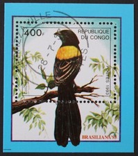 Kongo: Michel Block-Nr. 123 "BRASILIANA´93" aus 1993, gestempelt