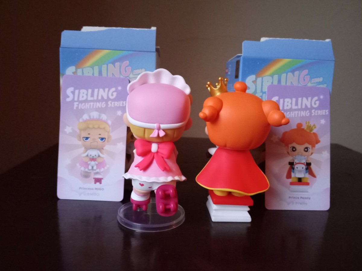 POPMART 限定 Knight MIGO & Princess PENNY Pop Mart Migo Sibling Fighting - Princess Migo and Prince