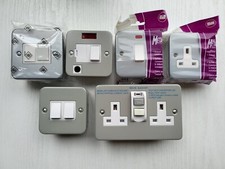 Metal Clad RCD Sockets, Switches 1, 2G, Switched Spares