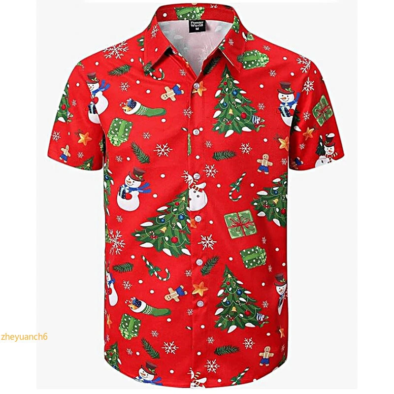 CAMISETA HAVAIANA MASCULINA NATAL PAPAI NATAL PRESENTE FESTA FERIADO P -XXL D9 - Imagem 2 de 3