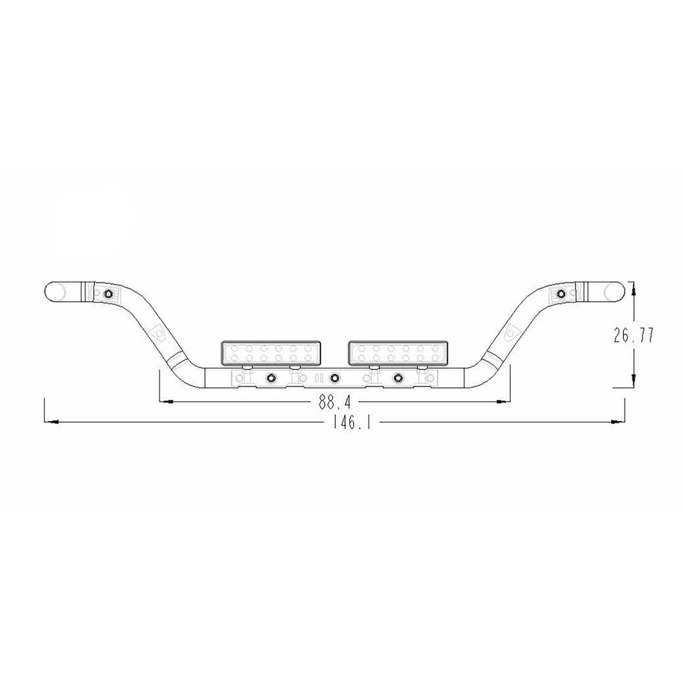 2 Scheinwerfer Kabine LED Lampe für 56371 1/14 RC Tractor Truck 770S R730 R620 - Bild 4 von 4