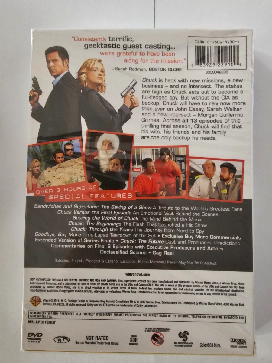 【最終値下げ】CHUCK チャック  1st 〜5thファイナルシーズン　DVD Amazon.com: Chuck: The Complete Fifth and Final Season
