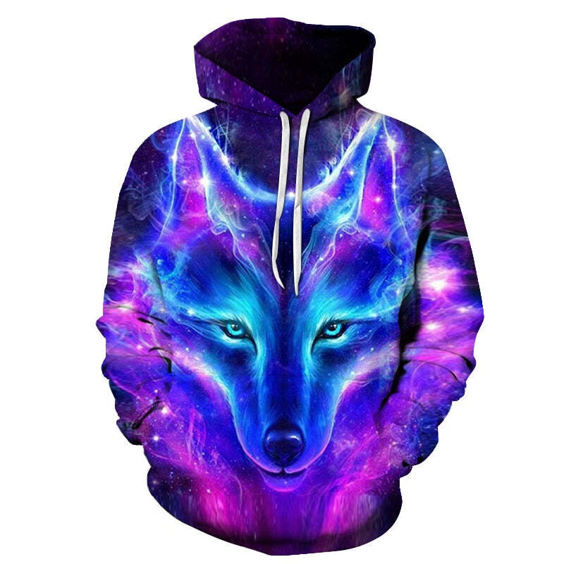 Printed hooded sweatshirt