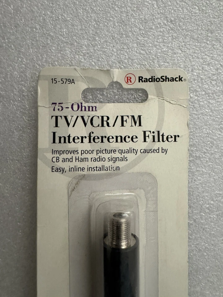 Radio Shack TV/VCR/FM Interference Filter 75-ohm, 54-900MHZ, 150-0579. - Image 2 of 4