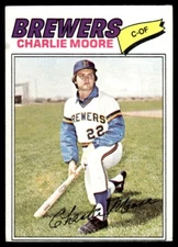 1977 Topps Charlie Moore Milwaukee Brewers #382