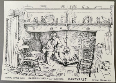 HEN FERMYDD CYMREIG - ALTE WALISISCHE FARMEN 1971 J HOAD POSTKARTE