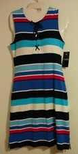 Chaps striped sleeveless Dress Women's NWT size small