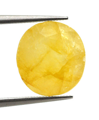 3.51 CT Natürlich Gelbe Saphir Nicht Erhitzt Burma Zertifiziert Lose Ovalschliff