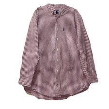 Chaps Ralph Lauren plaid button front shirt mens size medium guc e1150