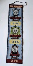 Vtg 2005 Mohawk Home Thomas The Tank Train Bell Pull Growth Wall Height Chart
