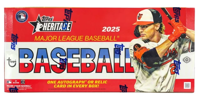 2025 Topps Heritage MLB Baseball Factory Sealed Hobby Box