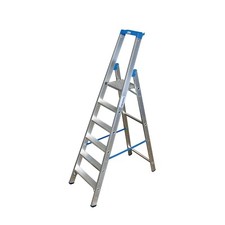 Krause Stabilo Aluleiter Stehleiter 6 Stufen Klappleiter Leiter Profiqualität