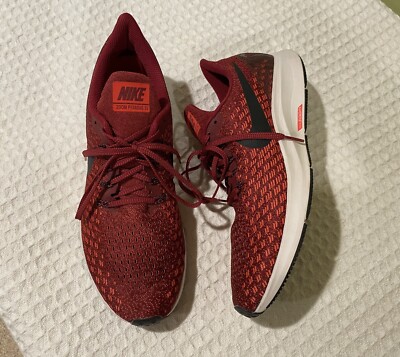 NIKE Zoom Pegasus 35 Sneakers Running Shoes Team Red Men’s worn  once