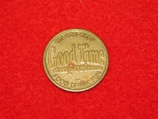 VINTAGE GOOD TIME EMPORIUM FOOD DRINK FUN ASSEMBLY SQ SOMERVILLE TOKEN
