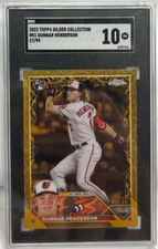 Gunnar Henderson 2023 Topps Gilded Collection #51 RC #'d 37/99 SGC 10 GM Orioles