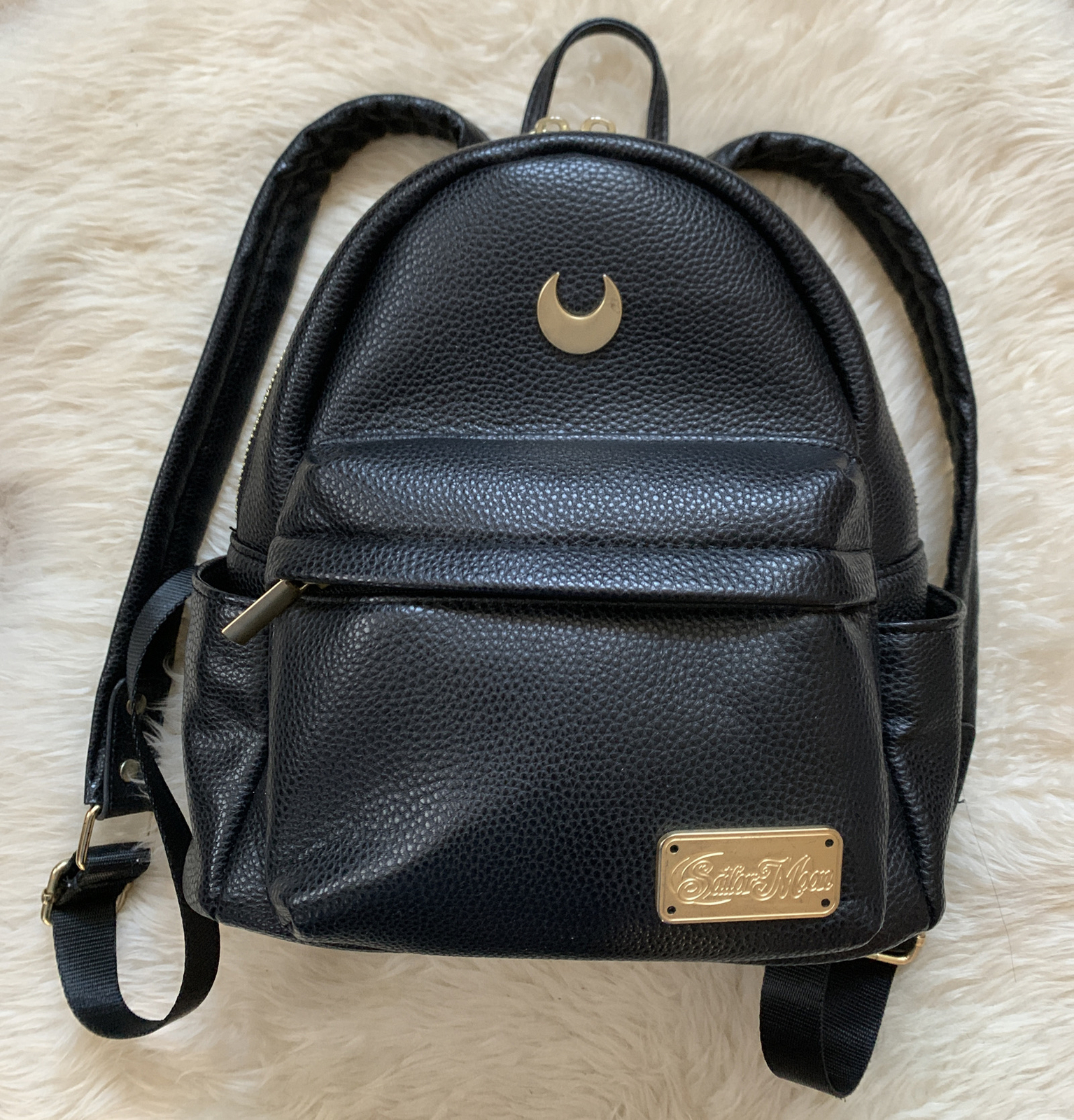Sailor Moon Black Mini Backpack Bag Gem