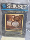Finished Sunset Counted Cross Stitch Kit Let Us Give Thanks 953  4”x 5” — photo 3