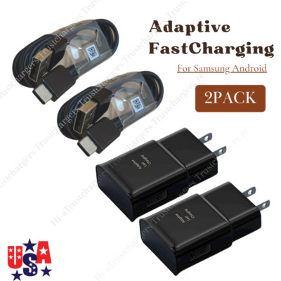 Adapter Fast Charger Type C With Phone Charging Cable For Samsung Galaxy Android