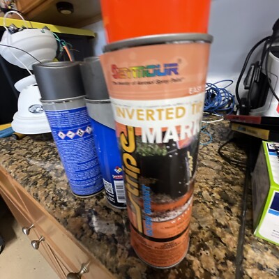 20OZ FLUORESCENT ORANGE MARKING PAINT (SUPER-PRO - 20-657)