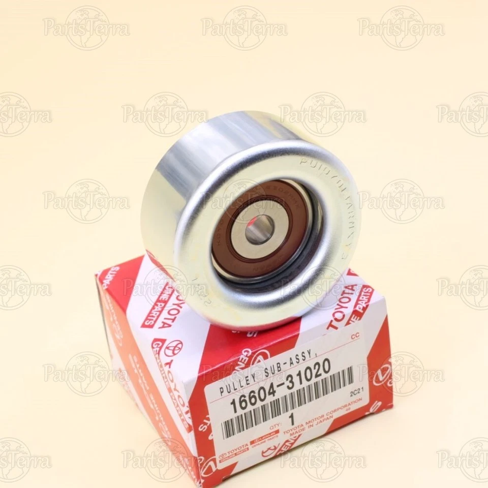 Polea loca correa de transmisión genuina OEM Toyota 4RUNNER CAMRY Lexus ES350 16604-31020 Foto 3 de 4