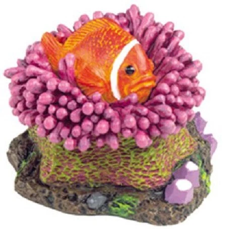 Blue ribbon top aquarium ornaments