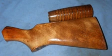 Winchester 120 1200 1300 12GA Wood Stock & Corncob Forend w/ Stock Bolt Used#A20
