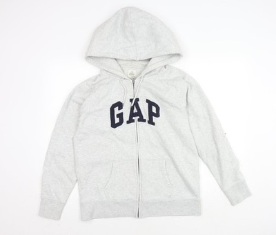 Gap Herren Collegejacke grau mit Kapuze L