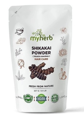 MYHERB Organic Shikakai Powder 227 g   Pack of 1 | Ayurvedic Hair Care