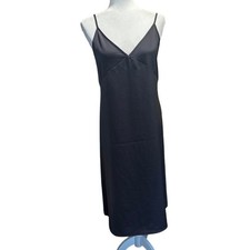 NWT Uniqlo Slate Gray Camisole Slip Dress Size M Minimalist Layering