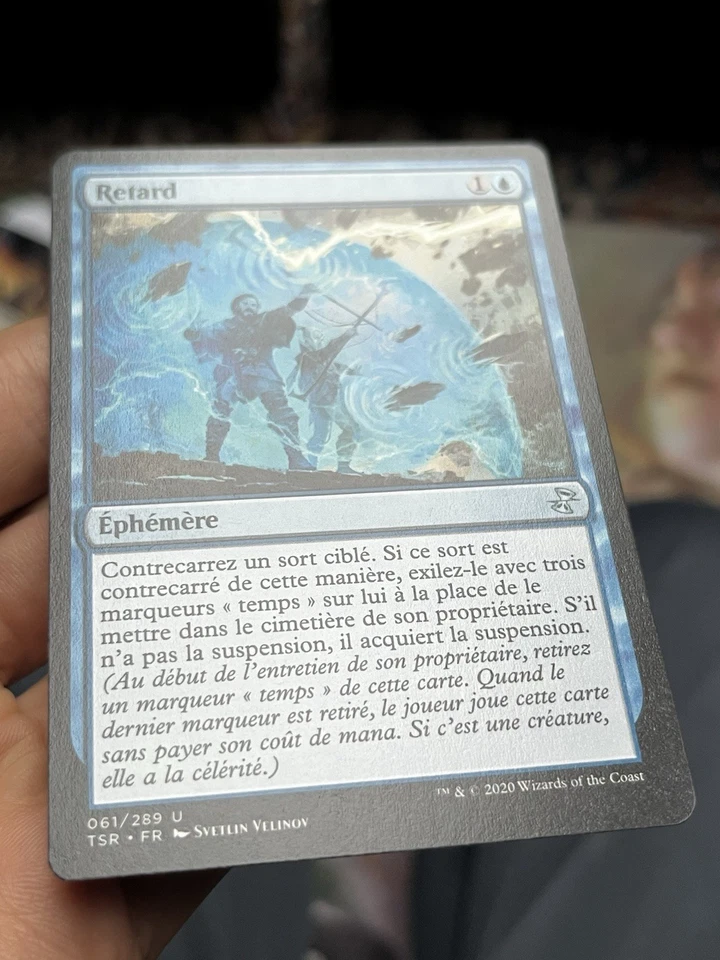 FRENCH 🚫 Delay / Retard 🚫 NM 🚫 Time Spiral Remastered 🚫 Mtg (1987) - Image 2 of 4