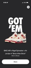 Size 10.5 - Nigel Sylvester x Air Jordan 4 Retro OG SP Brick After Brick