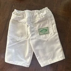Vtg Cabbage Patch Kids Doll Clothes 1983 Denim WHITE Jeans Pants Coleco Pockets—