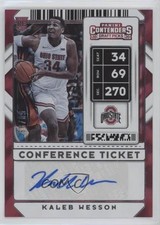 2020 Contenders Draft Picks Conference Ticket 50/99 Kaleb Wesson #137 Auto 04tz
