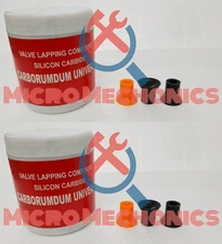 2 PCS VALVELAP Silicon Carbide Valve Lapping Compound Head Face