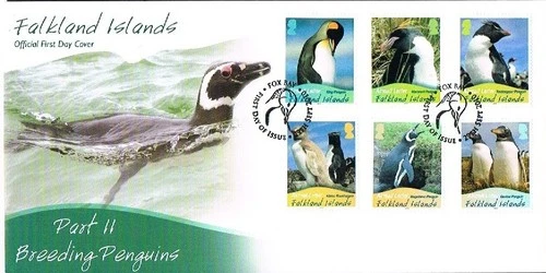 falkland islands 2010 breeding penguins 2nd series FDC