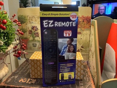 NEW/NIP~As Seen On TV~EZ REMOTE~Combine Remotes/Easy Simple Solution~FREE SHIP
