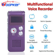 Digital Voice Recorder 8GB/16GB/32GB/64GB MP3 Player USB Flash Drive HD Noise Ca