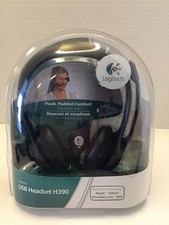Logitech H390 Black Over the Ear USB Headset NEW