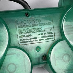 Sony PlayStation 2 PS2 DUALSHOCK 2 Controllers Emerald Green & Clear Smoke Gray 