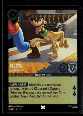 Pluto - Tried and True 28/204 Uncommon Reign of Jafar Lorcana Cold Foil NM