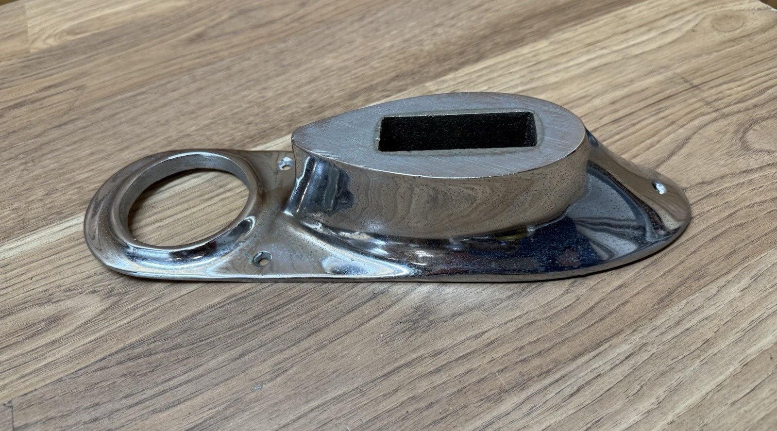 Vintage 1957 Century Resorter Boat Fuel Fiiler Bezel ++ Chromed Bronze AF C715