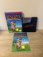 NES Open Tournament Golf Nintendo Game Near Complete In Box Working Pic PCB READ
