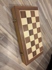 Amerous Magnetic Wooden Folding Chess Set w/ Storage Case, Pieces, Brown/Beige — photo 3