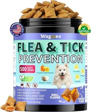 Flea and Tick Prevention for Dogs Chewables 500 Crunchy Creamy Tasty. 09/27