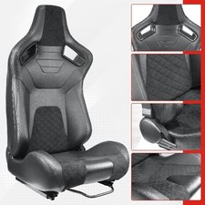Universal Sport Racing Seat Pvc Leather With Slider Sport Seat